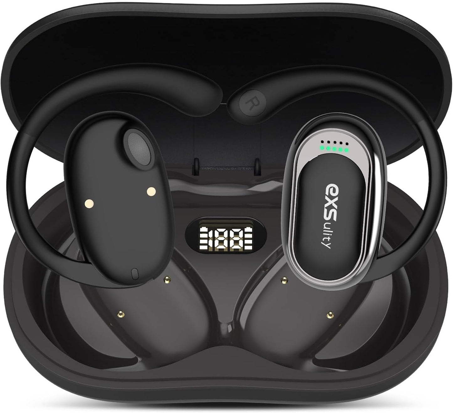 AI Translator Earbuds Real Time,Support 144 Languages Translation & 5 Translation Modes,3-In-1 HD Sound Translator Earphones with APP Compatible with Ios & Android (Black)